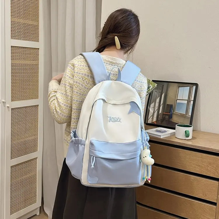 Nouveau Sac à Dos de Collège Imperméable pour Femme, Grande Capacité, Sacs d'École Tendance pour Ordinateur Portable, Joli Sac de Voyage pour Fille, Cool