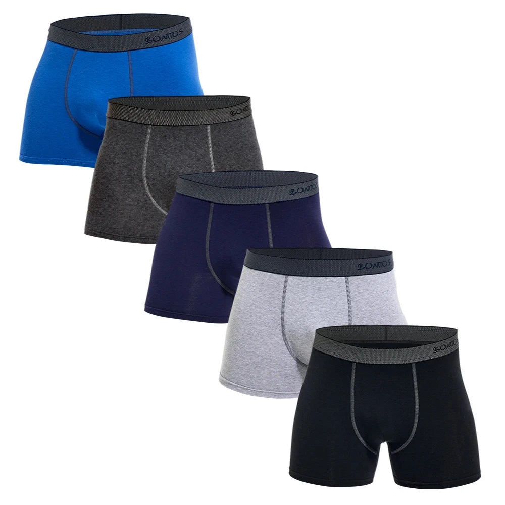 5 Stück Herren Slips Baumwolle Boxer Sexy Herren Boxershorts Unterwäsche Shorts Lose Herren Boxershorts Set Familienunterwäsche Marken