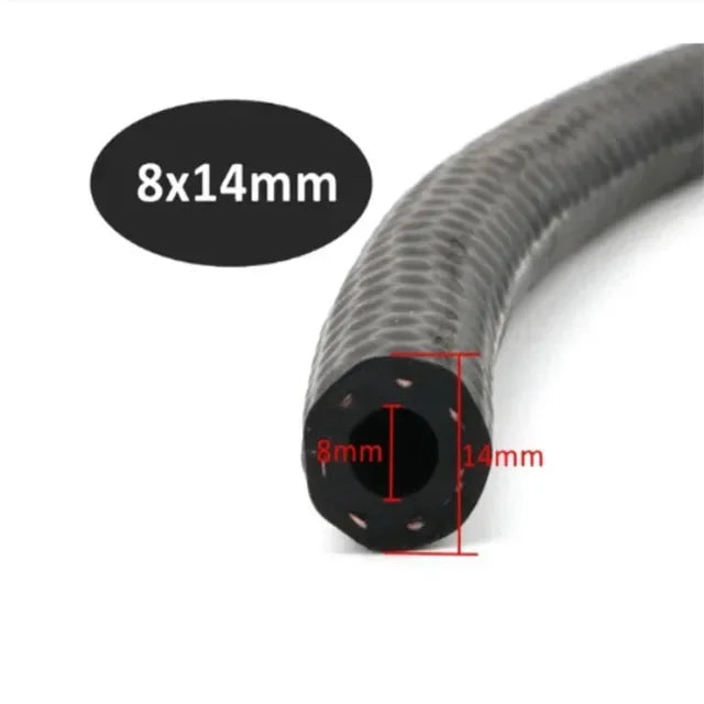 Tuyau de durite de voiture en caoutchouc résistant à l'huile diesel essence 4 5 6 8 10 12 13 14 16 19 22 25mm de diamètre, tube de tuyau de carburant en caoutchouc NBR flexible