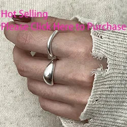 VENTFILLE 925 Sterling Silver Irregular Design Wave Golden Stackable Finger Rings Trendy Adjustable For Women Gifts Dropshipping