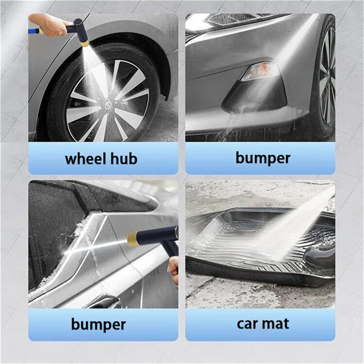 Best Selling Flexible Garden Hose Adjustable High Pressure Car Wash Water Gun Double Latex Durable Irrigation Watering Pipe