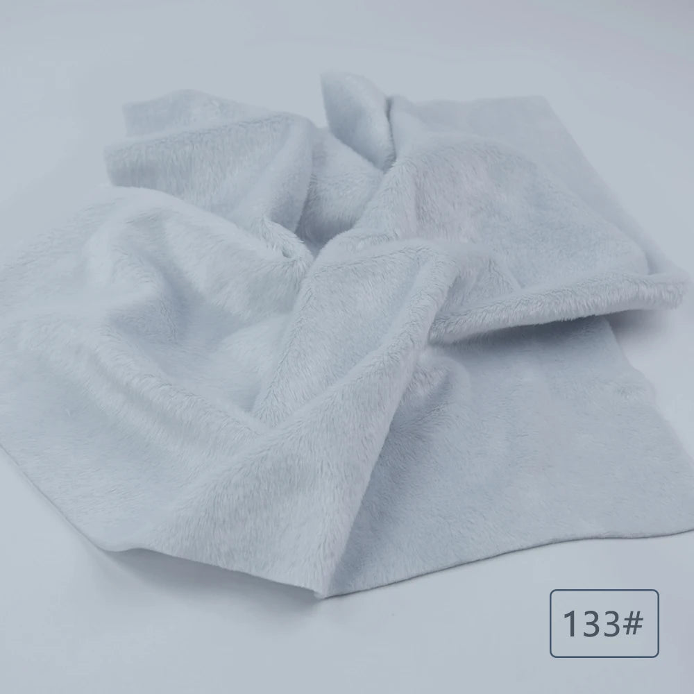 5mm plush fabric sales non elastic 45x50cm short hair plush fabric artificial fur polyester fiber DIY plush mink fabric