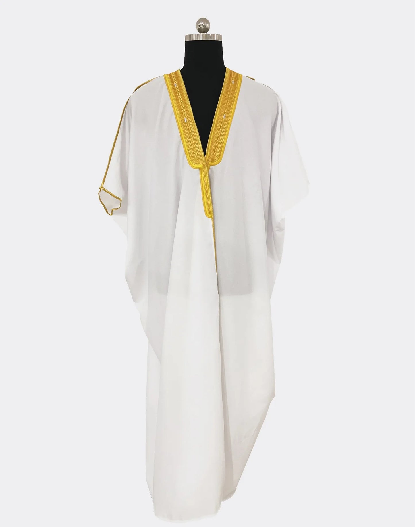 Moyen-Orient Hommes Ouvert Abayas Musulman Robe Kimono Dishdasha Vêtements Islamiques Dubaï Arabie Saoudite Caftan Brodé Robe Prière Thobe