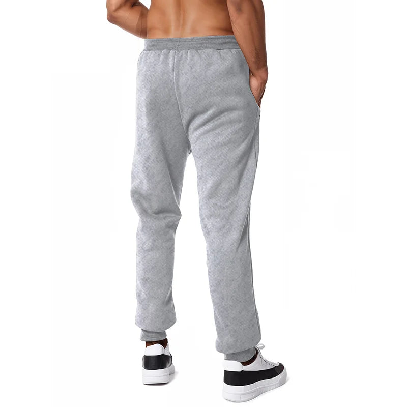 Nouveau Pantalon de Survêtement Homme, Poches Latérales Zippées, Jogging Sport Décontracté, Taille Élastique, Ample, pour le Fitness et la Gymnastique