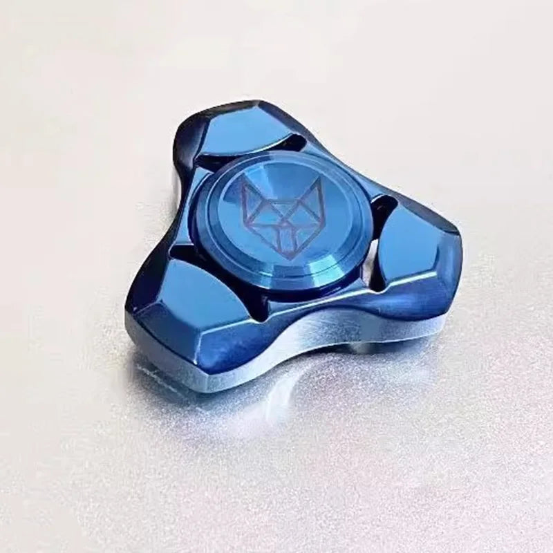 Spirit Fox Edelstahl Metall Fidget Spinner Erwachsene EDC Antistress Hand Spinner Büro Spielzeug Autismus Stressabbau Spielzeug Geschenke