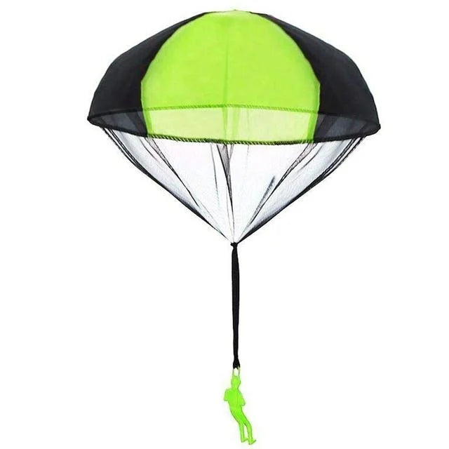 Parachute à Lancer à la Main 4 Pièces, Mini Parachute pour Enfants, Jouet de Plage Extérieur, Jouets Éducatifs de Divertissement Parent-Enfant