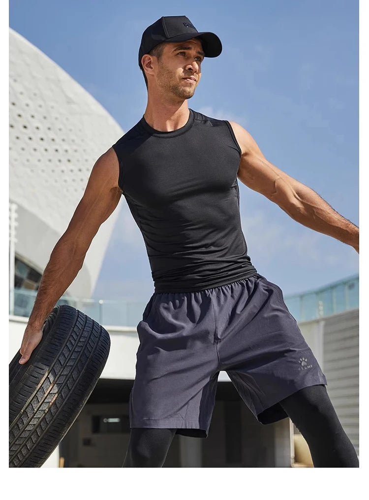 Débardeur de Compression Homme Chemise de Sport Sans Manches Séchage Rapide Musculation Fitness Gilet Entraînement Haut Musculaire