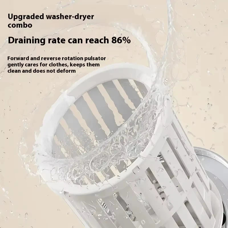 Mini turbo washing machine fully automatic small USB charging portable sock and underwear specific washing dehydrate machine