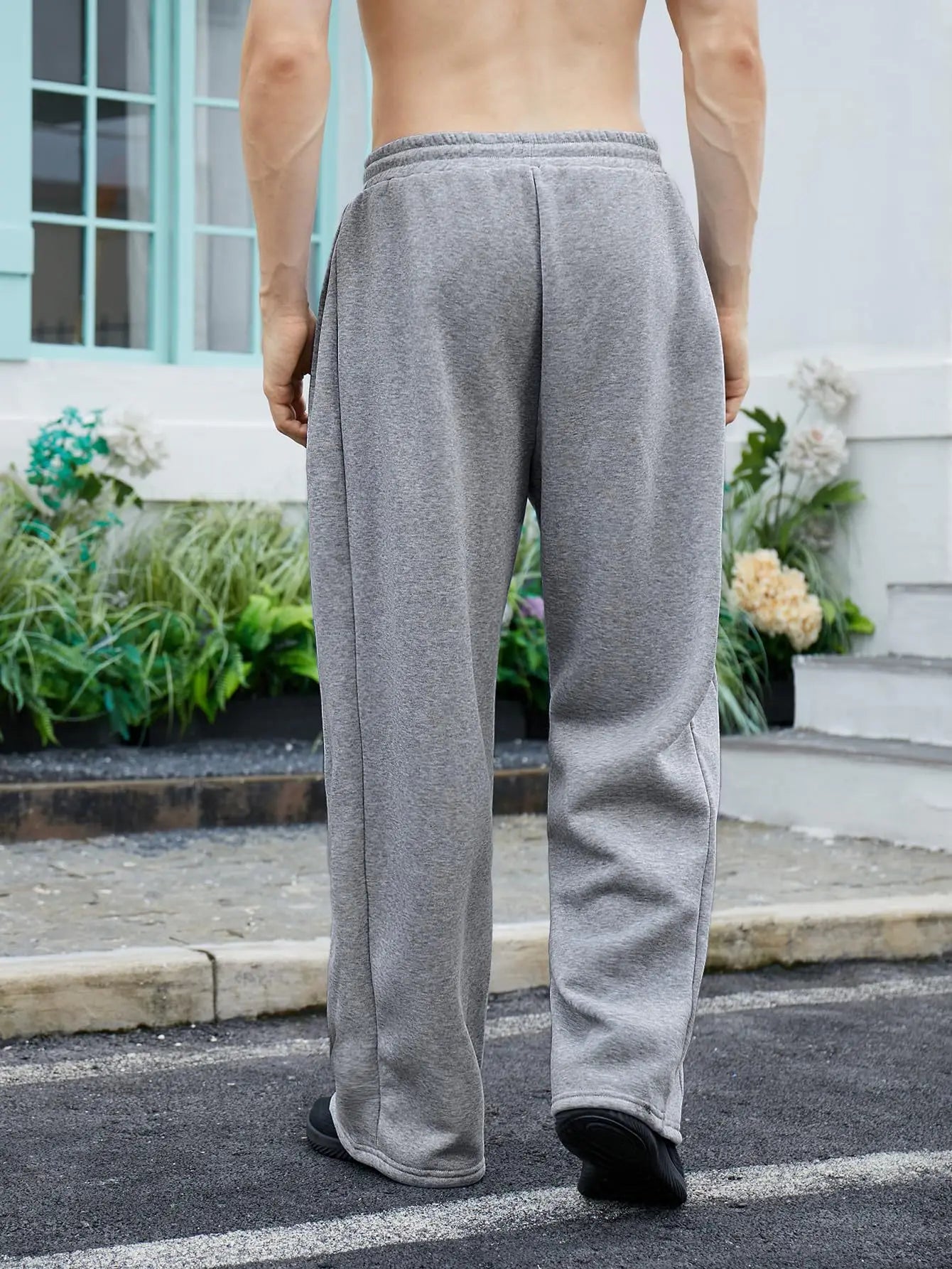 2026 NEW Spring Autumn Slim Men Pants sports casual Joggers trousers Mens Solid Color Straight Pants thin Woven Daily Sweatpants