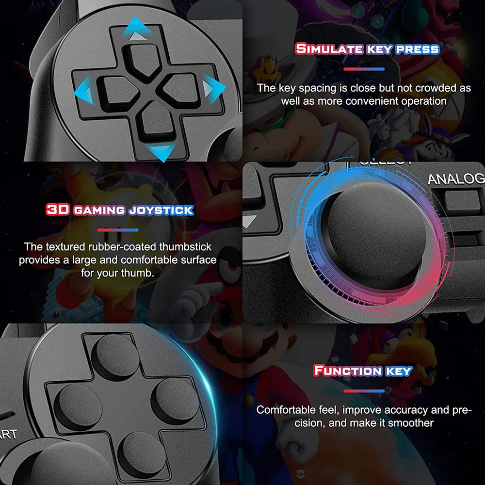 Kabelgebundener PS2 Controller Gamepad für PlayStation 2 Game-Joystick