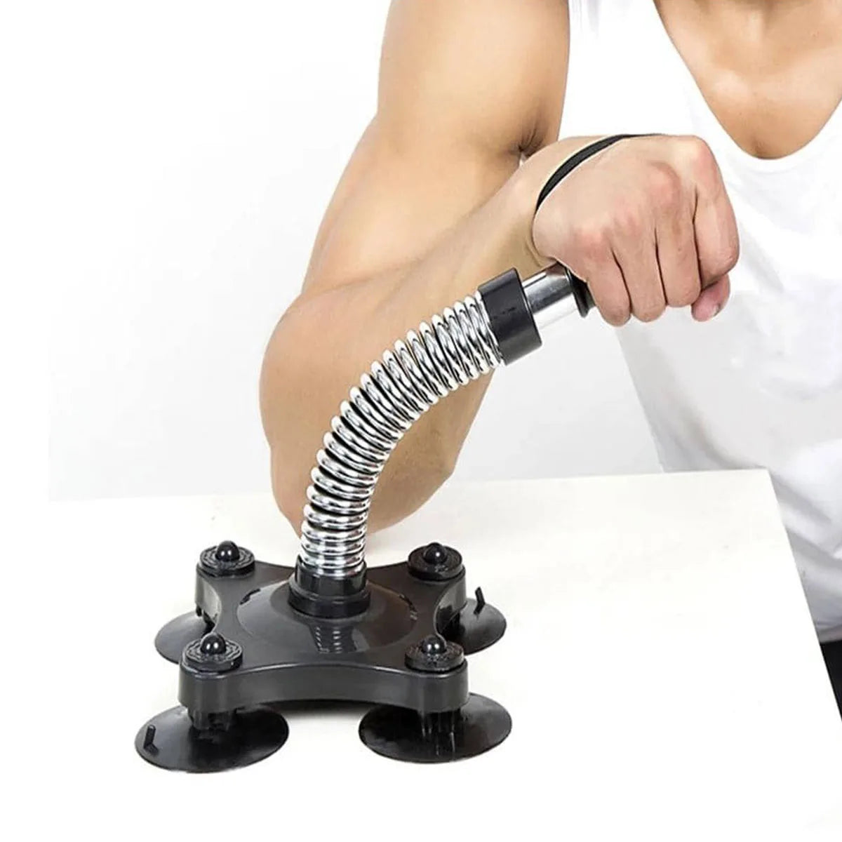 Appareil d'exercice portable pour la poigne de bras, renforcement musculaire du poignet, ressort, équipement d'entraînement des avant-bras pour la maison et la salle de sport