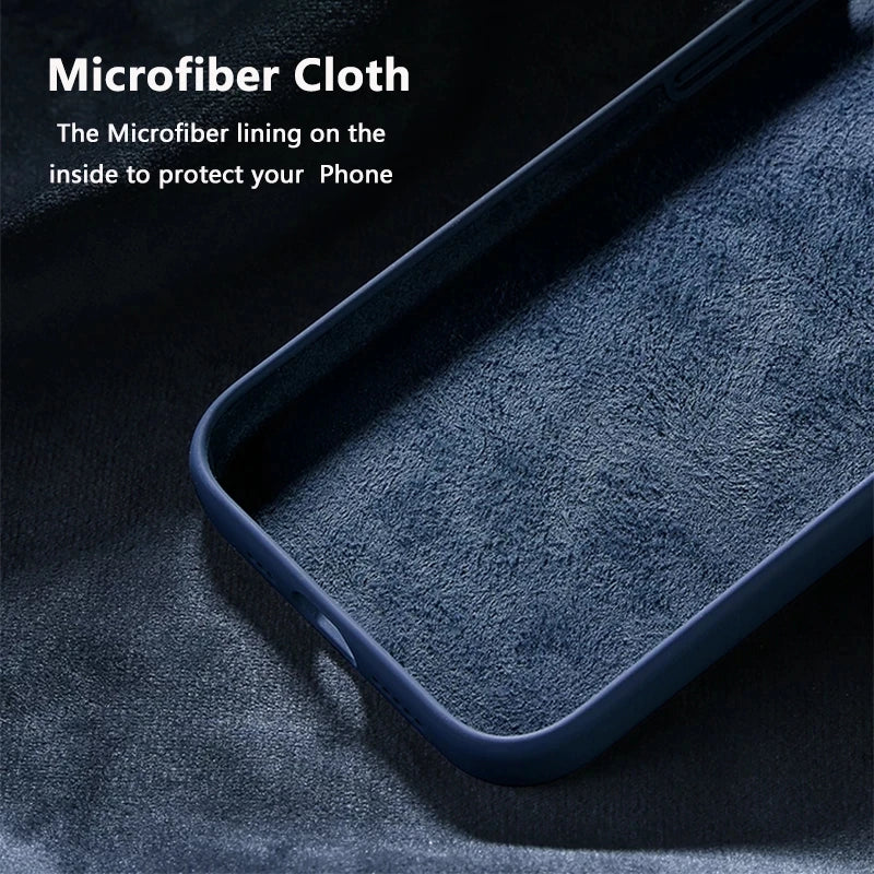 Liquid Silicone Case For Apple iPhone 17 16 15 14 13 Pro Max 11 12 13 14 15 Plus Phone Original Official Style Protective Cover
