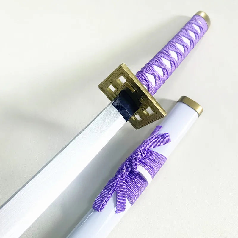 Épée Katana Anime Bleach Taille Réelle Lame en Bois Ninja Accessoire de Cosplay Anime Bleach Épée de Samouraï Japonaise Toushirou Jouet pour Enfants