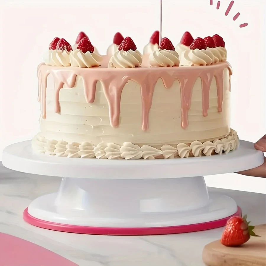 76-Piece Cake Decorating Tool Kit -Non-Slip Turntable For Beginners And Professionals DIY Cream Cookies Cake Making Baking Tools