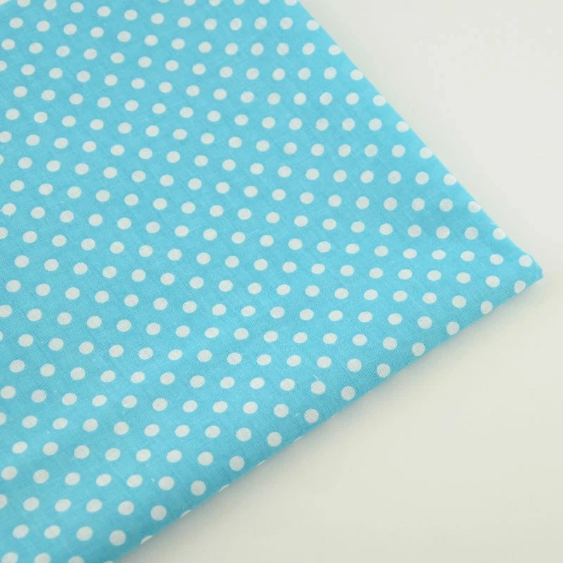 Dünne, schöne Baumwollstoffe mit Tupfen, Meterware, günstige Stoffe als Meterware im Angebot, für Näharbeiten, Puppen, Bastelmaterial