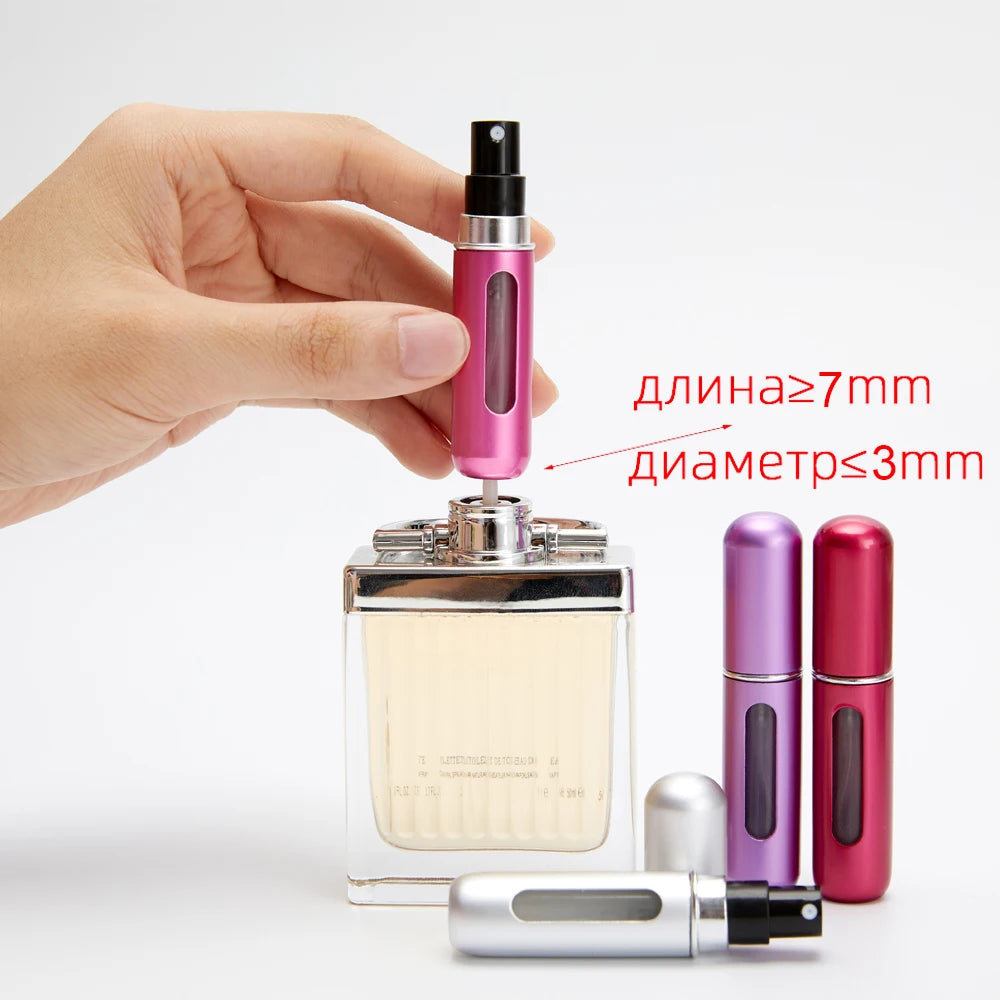Flacon de parfum en set 8ml 5ml Bouteille rechargeable avec pompe de pulvérisation Conteneurs cosmétiques vides Atomiseur de voyage Livraison gratuite