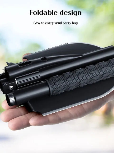 1pc Outdoor Small Foldable Camping Shovel, Multifunctional Hiking Entrenching Tool Portable Shovel