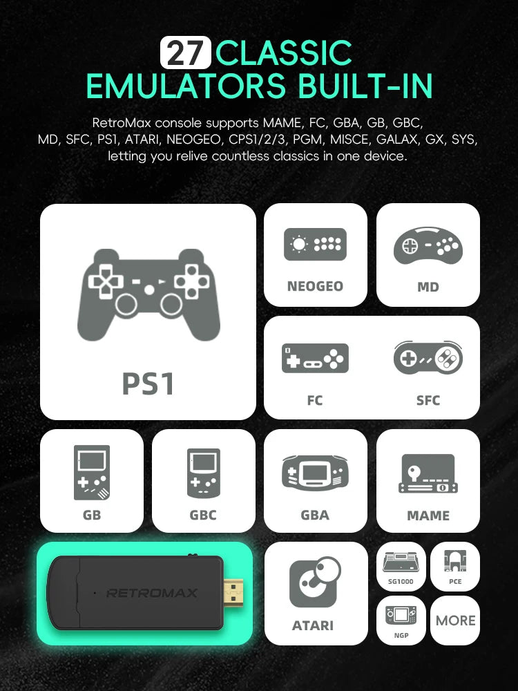 Data Frog Arcade Fighter Stick für Windows, iOS, Android TV Box, Street Fighter Arcade Joystick Unterstützung M8 Retro Game Stick