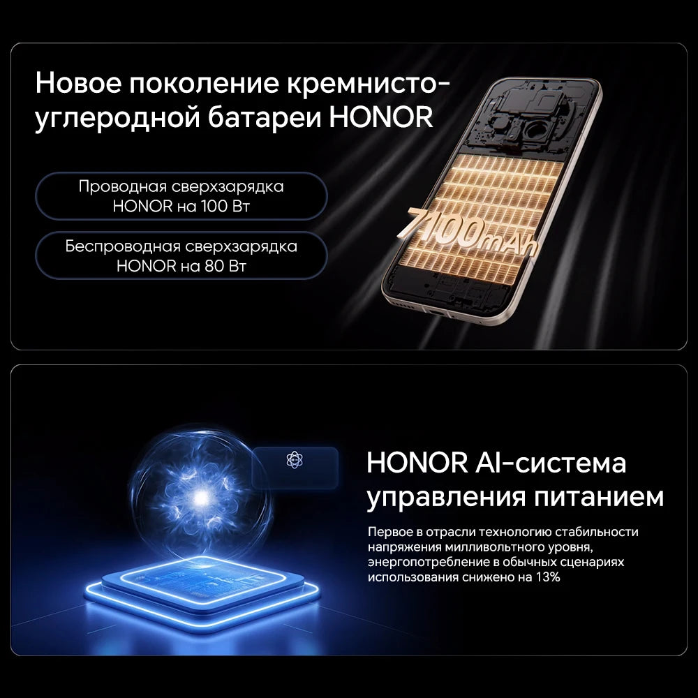 HONOR Magic8 Pro Version Mondiale 5G AI Smartphone Snapdragon 8 Elite Gen 5 Écran OLED 6.71'' 120Hz Appareils Photo 200MP SuperCharge 100W