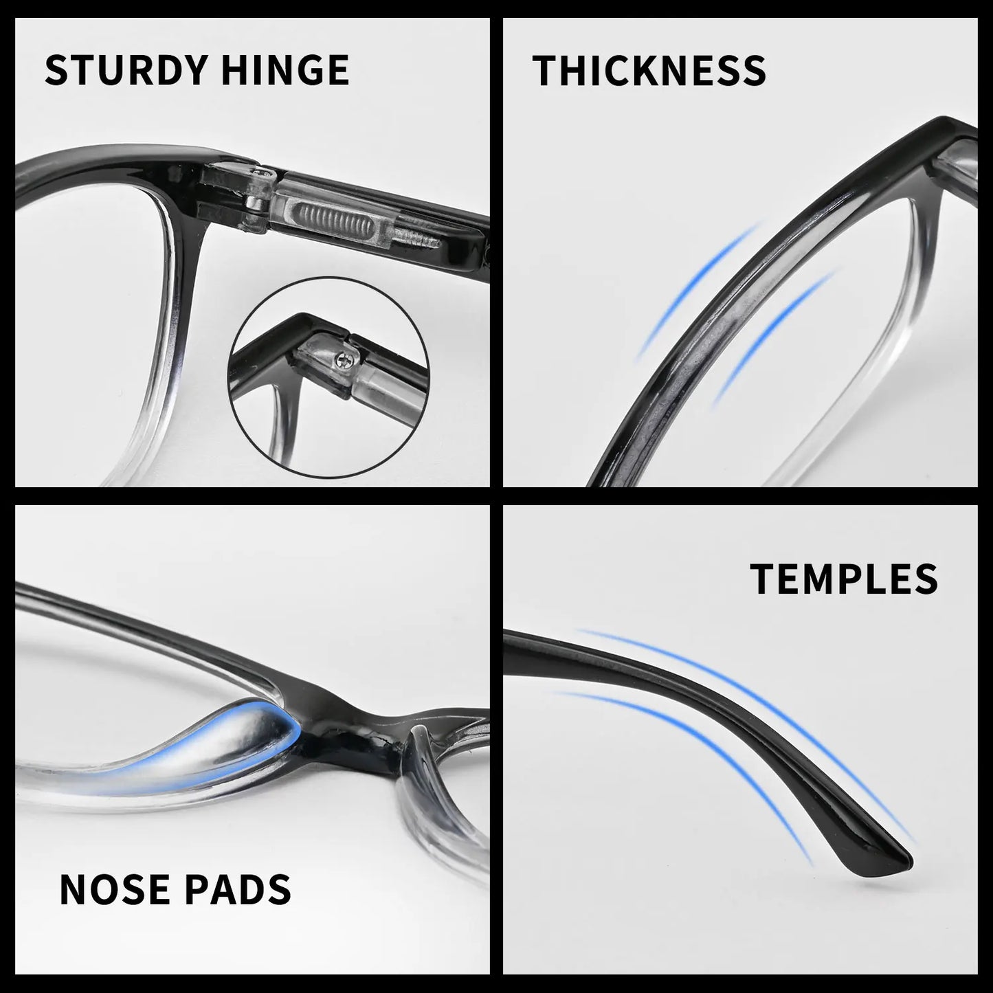 1/3PCS  Auto-Focus Reading Glasses, Lightweight PC Frame, Unisex Design | Ideal for Computer Use & Perfect Gift Choice