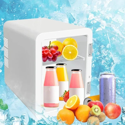 Mini Réfrigérateur de Voiture 6L, pour Cosmétiques, Masques, Maquillage, Soins de la Peau, Réfrigérateur Semi-conducteur USB Chauffant et Refroidissant pour Dortoir