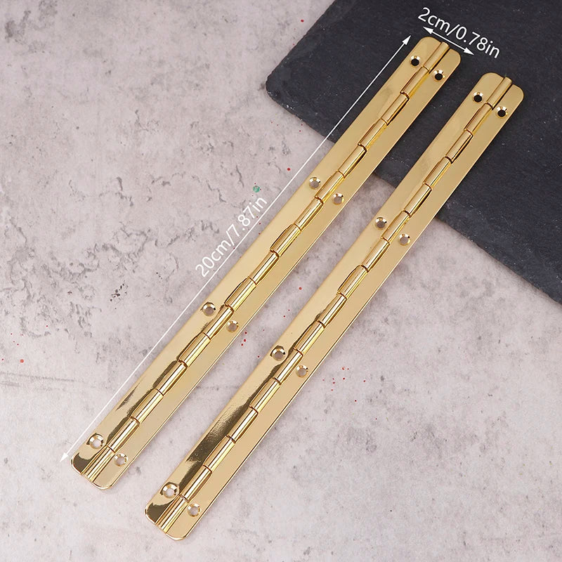 【Winter4】2 Pcs Hinge Hinges For Crafts Heavy Duty Piano Cabinet Box Long Window Iron Furniture Door And Window Hinge Long Hinge
