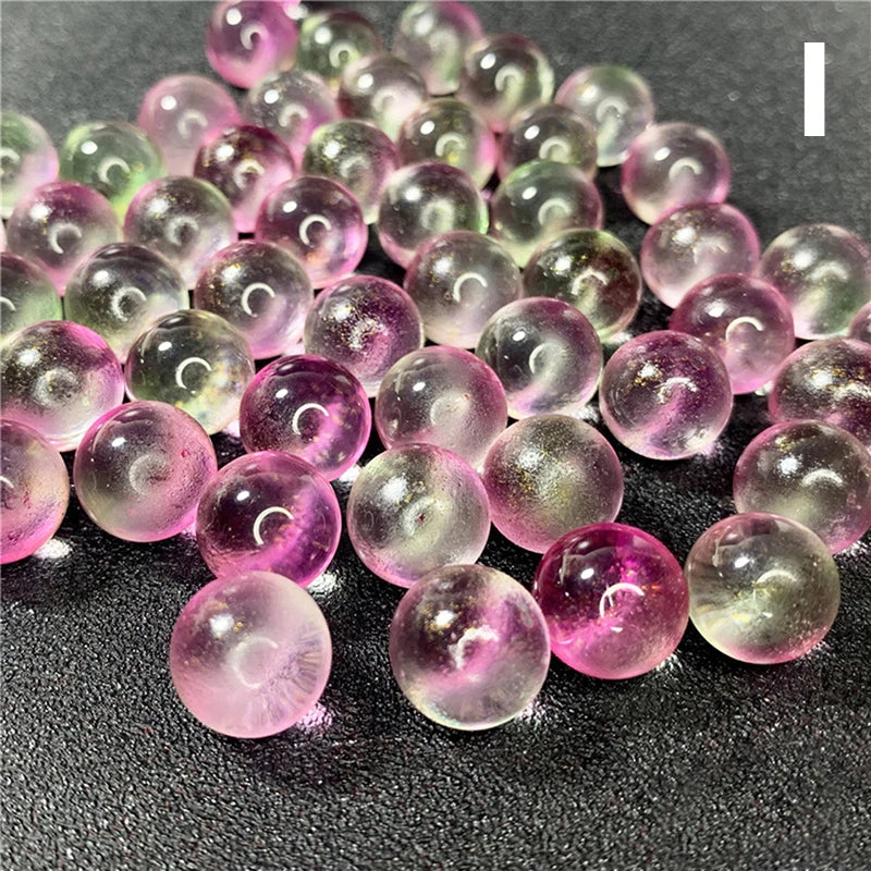 50 Stück 12mm Glasmurmeln Kugeln Charms Kugelautomat Hausdeko für Aquarium Vase Spielzeug für Kinder