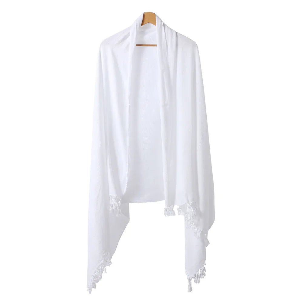 2 Stück Ihram-Pilger-Handtuch für muslimische arabische Mekka Hadsch-Kleidung Männer islamische Ramadan-Gebets-Gottesdienst-Kostüme Schal Jubba Set Thobe