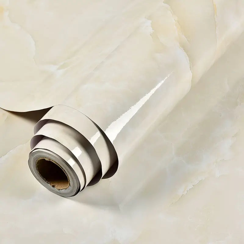 Marble Vinyl Film DIY Self Adhesive Wallpaper Bathroom Kitchen Cupboard Countertops Contact Paper PVC Waterproof Wall Stickers