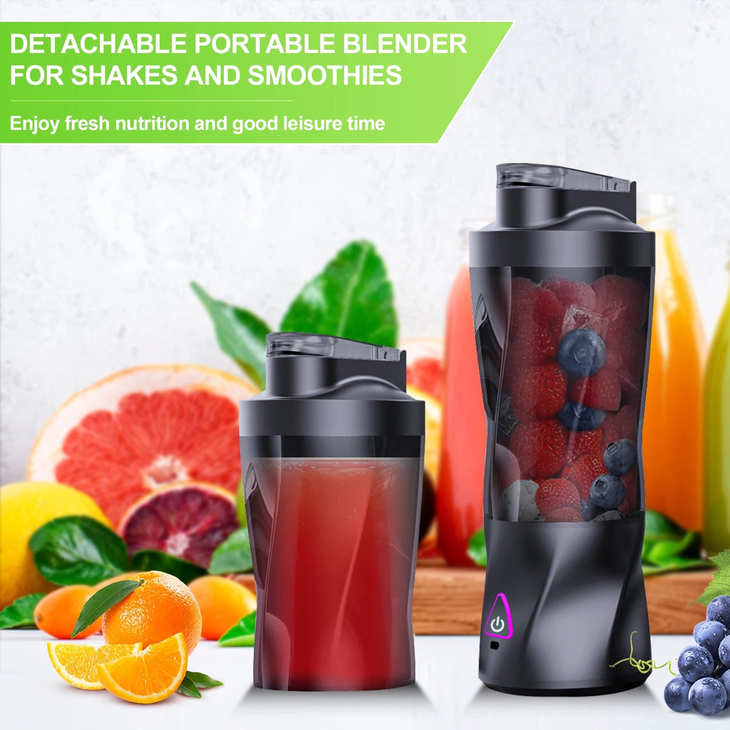 Mixeur Presseur Électrique Portable Fruits Frais 700ML Multifonctionnel USB Rechargeable Shakes Smoothies Blender Tasse Mixeur Extérieur
