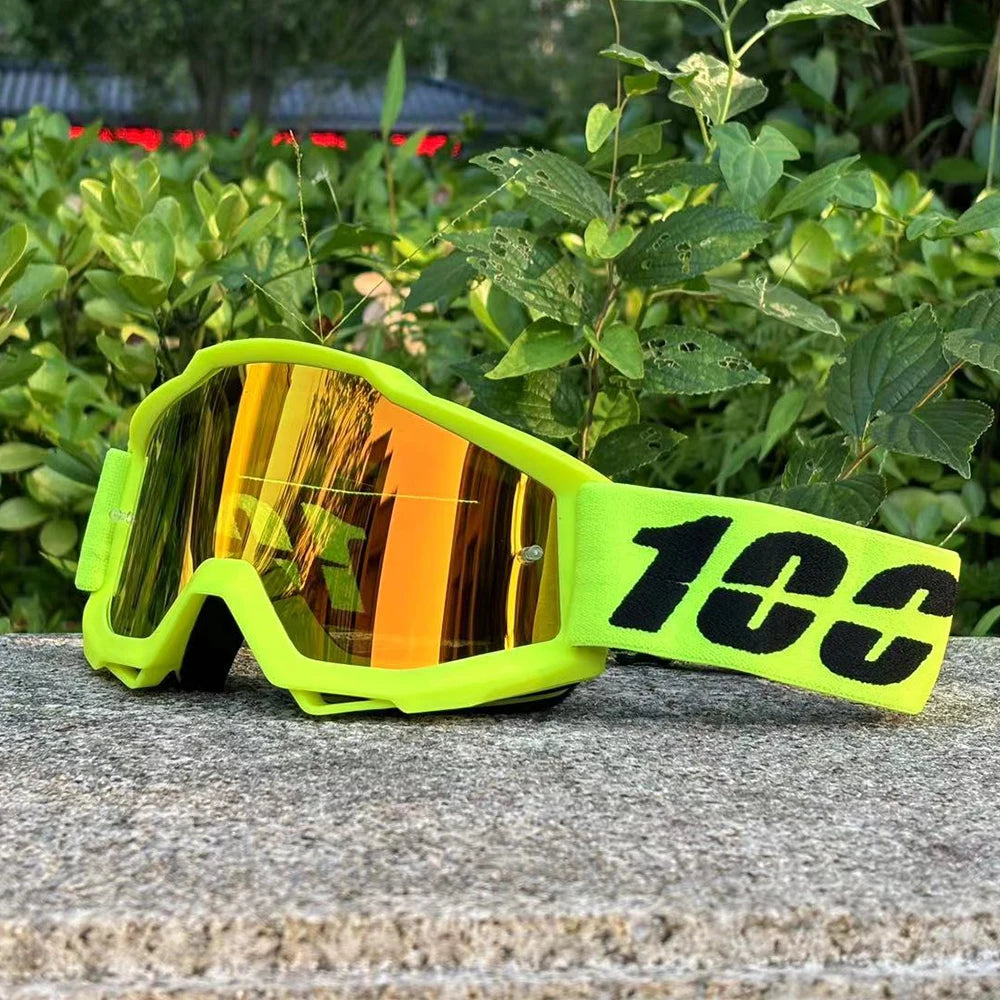 100 Motocross Brille Motorrad Sonnenbrille Herren MTB ATV Maske Winddichter Schutz Skifahren Radfahren Rennen Offroad-Brille
