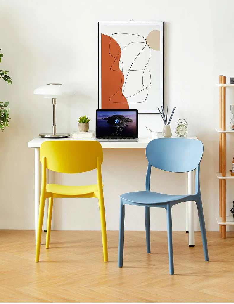 Küchen-Esszimmerstühle aus Kunststoff, nordisch, modern, europäisch, ultraleicht, trendig, Sillas Comedor, Gartenmöbel-Sets