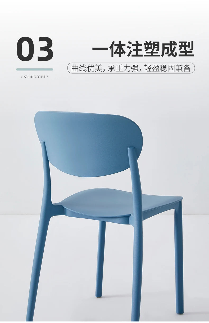 Bequeme Esszimmerstühle Europäischer Kunststoff Küche Moderne nordische Esszimmerstühle Ultraleicht Trendy Chaises Salle Manger Möbel