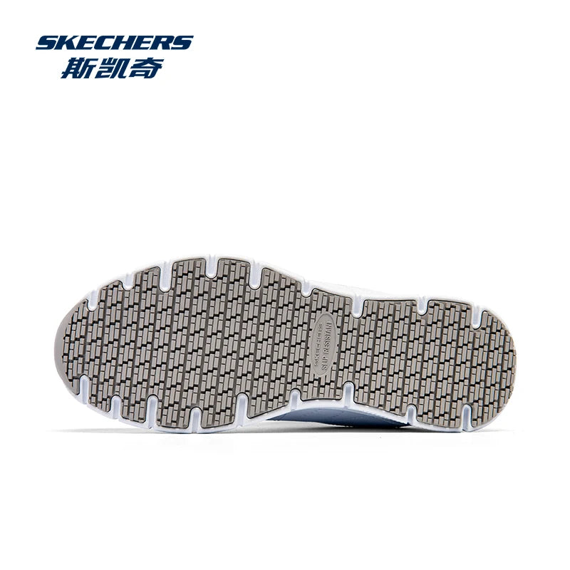 Skechers Chaussures Décontractées pour Hommes en Cuir, Baskets à Semelle Souple, Légères, pour la Course, l'Athlétisme, le Jogging et la Marche