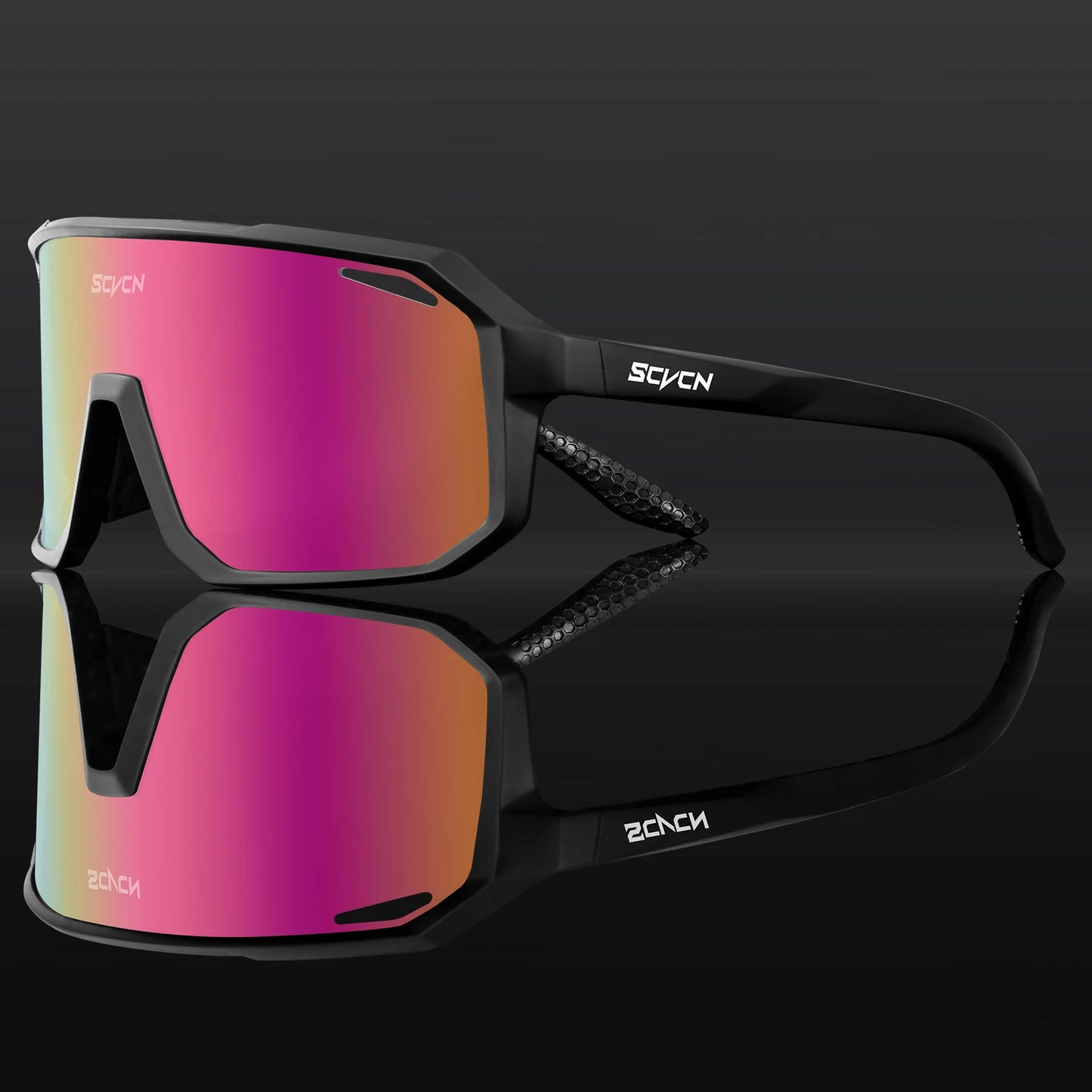 SCVCN Lunettes de soleil photochromiques d'extérieur, lunettes de cyclisme pour hommes, lunettes de vélo pour femmes, VTT, vélo de route, lunettes de cyclisme UV400