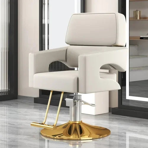 Chaise de Salon de Luxe Lifter, Protecteur en Métal, Dossier, Chaise de Barbier Pivotante, Fauteuil Confortable Nordique, Cadeira De Cabeleireiro, Mobilier de Salon