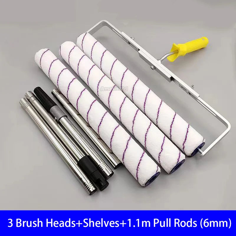 Rouleau à Peinture 18 pouces Brosse Peluche Courte-Moyenne-Longue Outil de Peinture pour Décoration Murale 6MM/9MM Support de Outil de Peinture