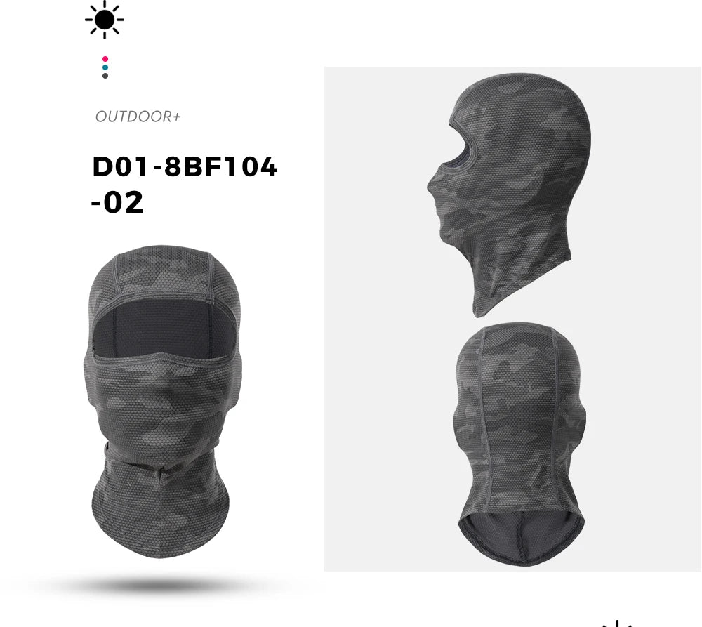 Masque intégral de refroidissement moto, cagoule respirante d'été pour motard, cache-cou pour motocross, casque de cyclisme, couvre-chef
