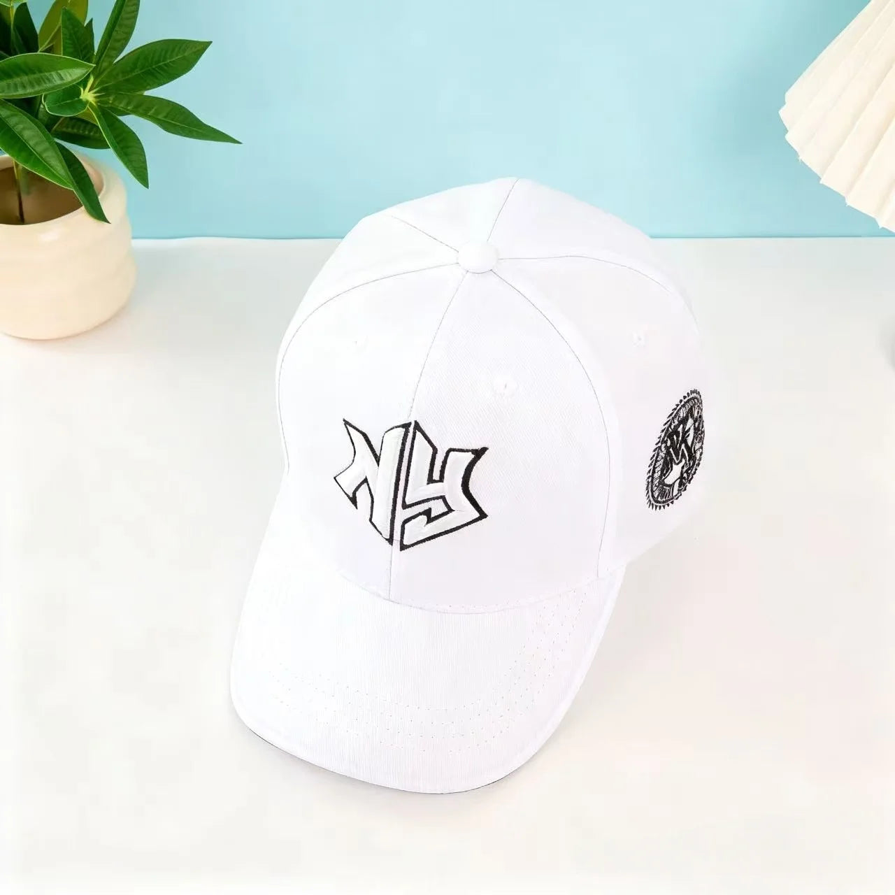 Casquette de baseball classique New York blanche - casquette papa unisexe à sangle réglable : Style sportif rétro pour le quotidien, les activités de plein air et