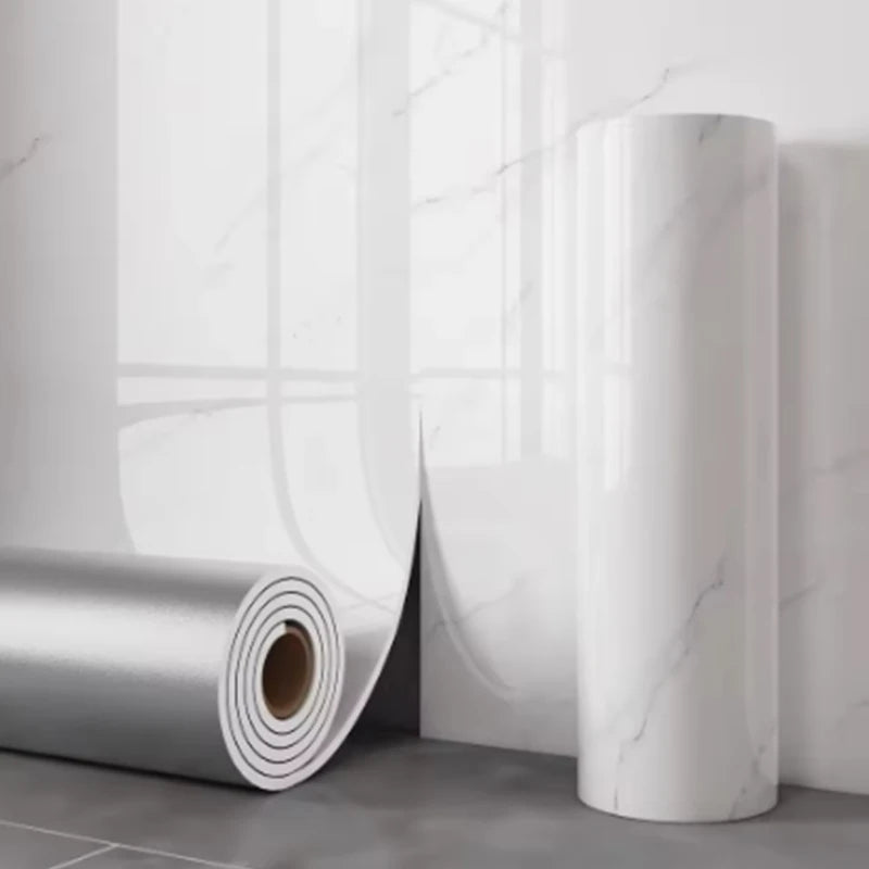 1 roll of 40cm self-adhesive marble imitation ceramic tile PVC wallpaper bathroom waterproof wall sticker bedroom wallpaper