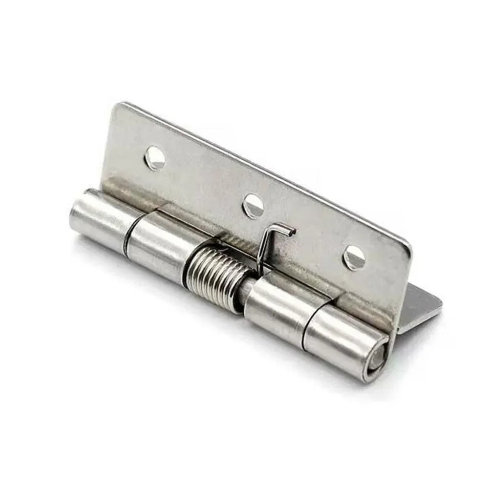 2 charnières à ressort Charnières de porte à fermeture automatique en acier inoxydable 1/1.5/2/2.5/3/4 pouces pour portes, boîtes-cadeaux, armoires
