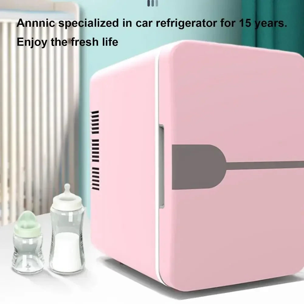6L Auto Mini Kühlschrank Schönheitskosmetik Maske Make-up Hautpflege Kühlschrank Halbleiter USB Beheizter Kühl-Dormitory-Kühlschrank