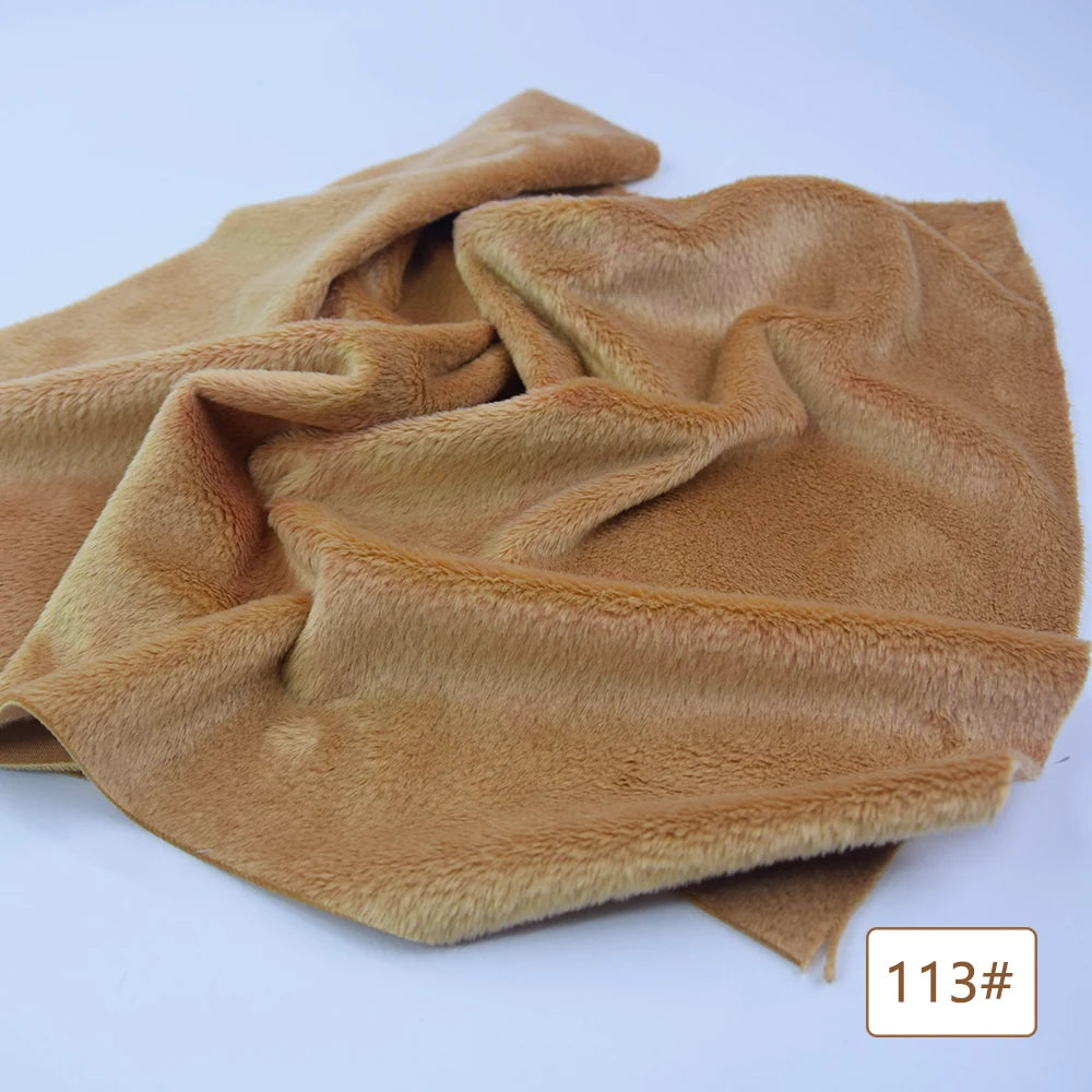 5mm plush fabric sales non elastic 45x50cm short hair plush fabric artificial fur polyester fiber DIY plush mink fabric