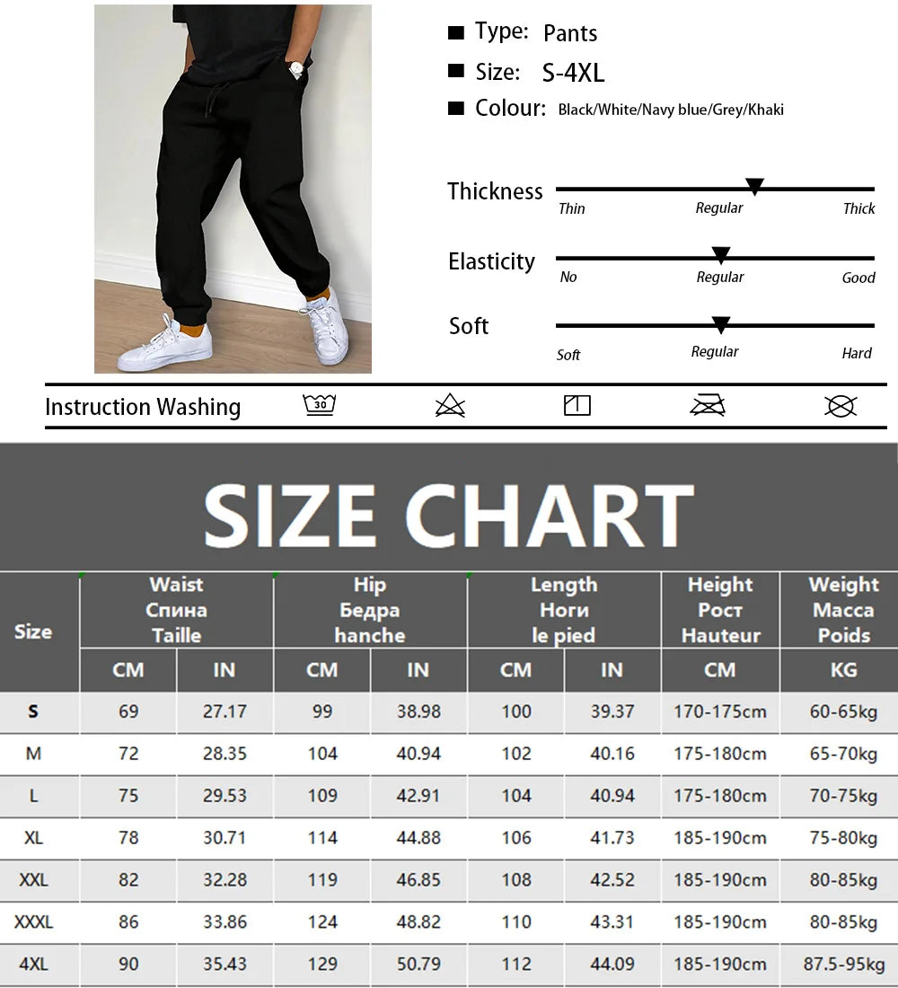 Pantalon de jogging pour homme, pantalon de sport, pantalon de fitness, pantalon de course, couleur unie, pantalon de survêtement facile à assortir, pantalon d'intérieur