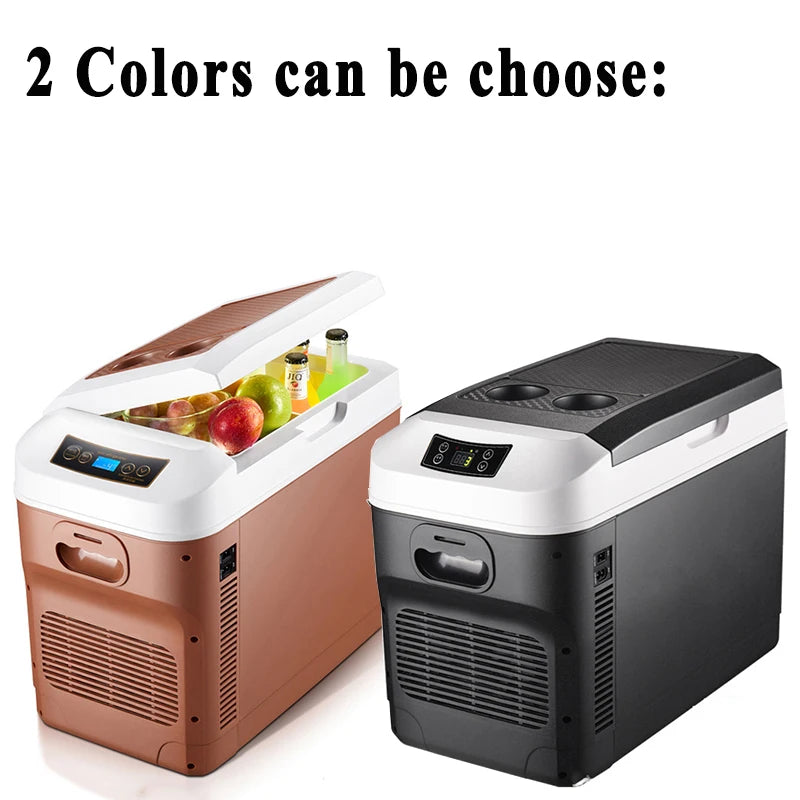 15L/20L Mini-Kühlschrank 12/24V 100-240V Getränkekühler Heizung Warmhaltefunktion Frischhaltebox für Auto Zuhause Picknick Camping 0~65 Grad