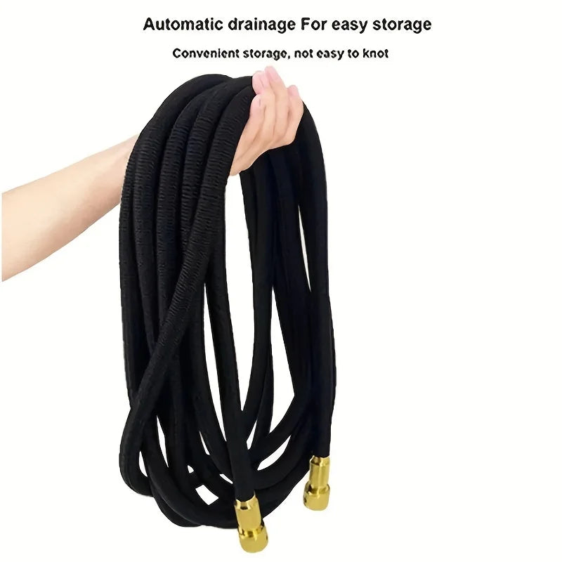 Nouveau Tuyau d'arrosage magique extensible haute pression avec pistolet pulvérisateur pour lavage de voiture, outil d'irrigation et d'arrosage extérieur