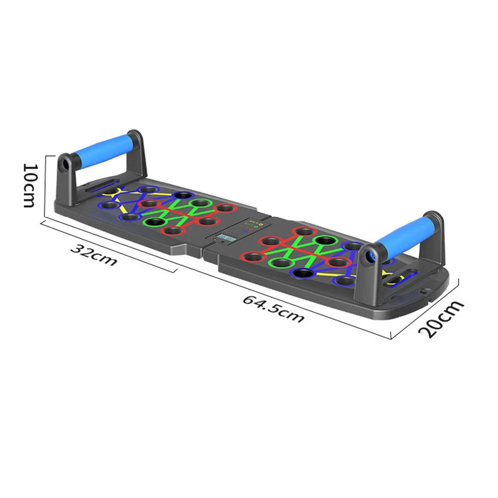 NW Smart Automatic Count Push Up Board Foldable Multi Push up Stand with Body Sensor Counter Core Strength Muscle Stable Home