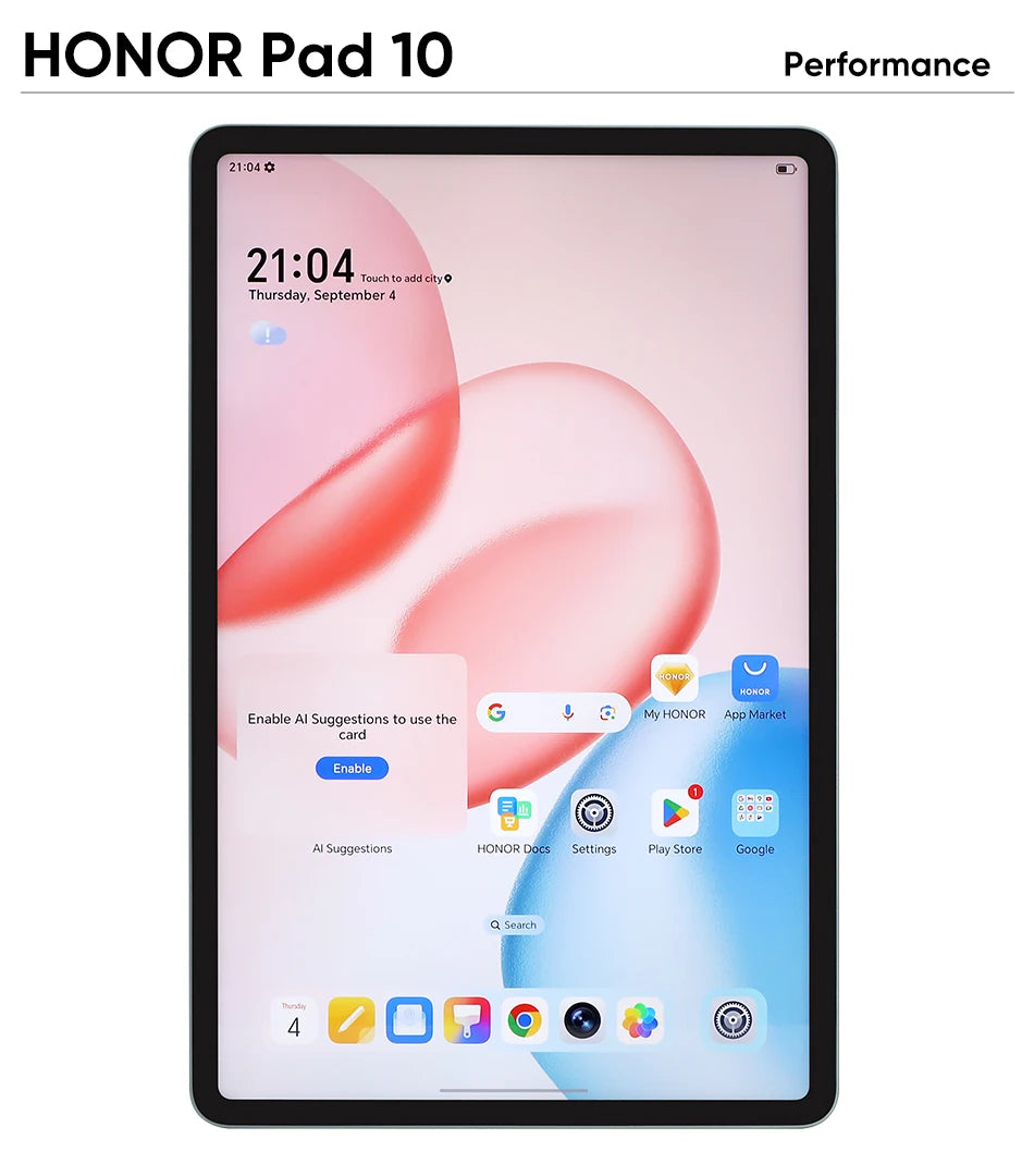 Nouvelle HONOR Pad 10 Version Globale 2025 Écran Confort Visuel HONOR 12,1" WIFI 2.5K Batterie Haute Densité d'Énergie 10100mAh MagicOS 9.0