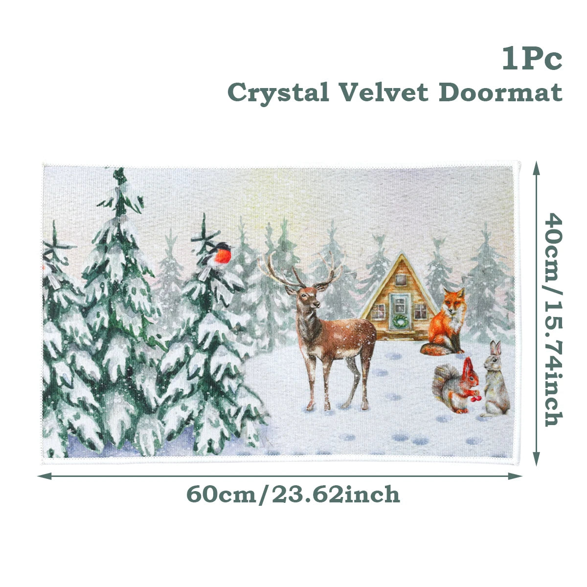 Weihnachts-Fußmatte Weihnachtsmann Outdoor-Teppich Frohe Weihnachten Dekorationen für Zuhause 2025 Navidad Weihnachtsornament Neujahr 2026