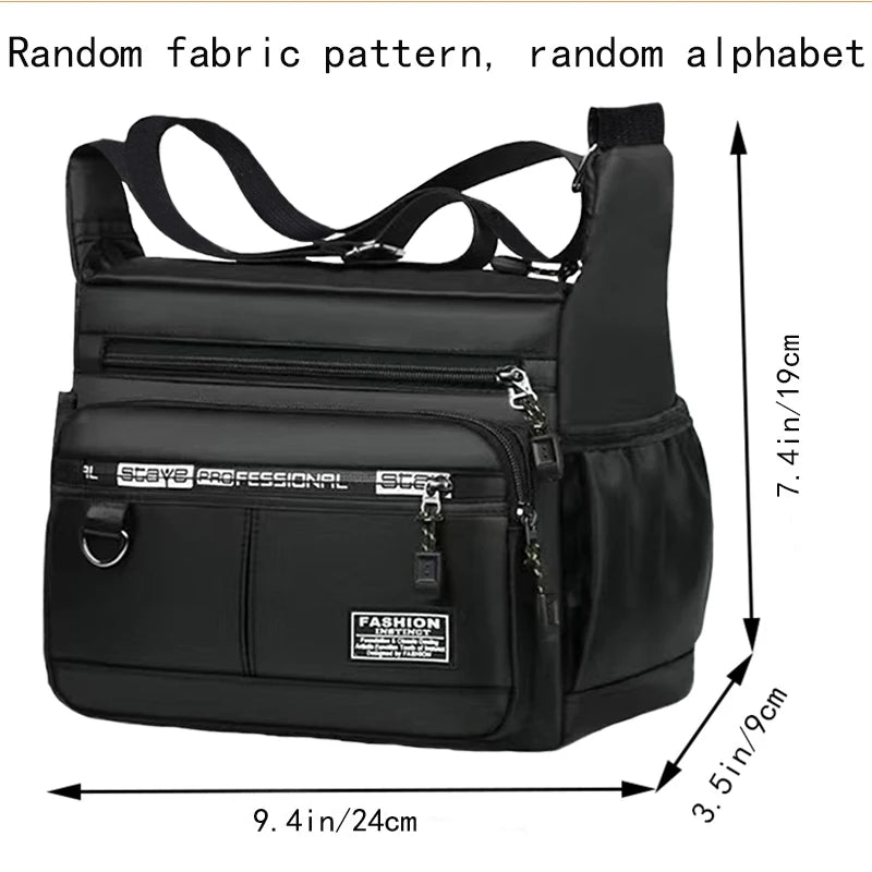 Herren Business Umhängetasche mit mehrlagigen Taschen und verstellbarem Schultergurt für Arbeit und Reisen